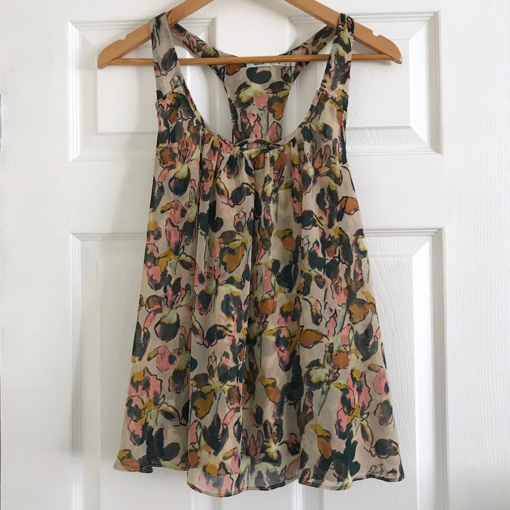 UO Kimchi Blue Floral Watercolor Tank Top